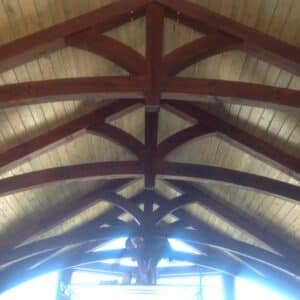 Gallery Timber Frame and Post & Beam Home Construction Applied trusses to conventional roof4 Blue Ridge Post & Beam