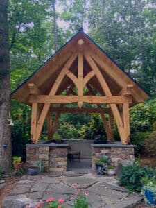 Gallery Timber Frame and Post & Beam Home Construction Cookhouse Gazebo Blue Ridge Post & Beam